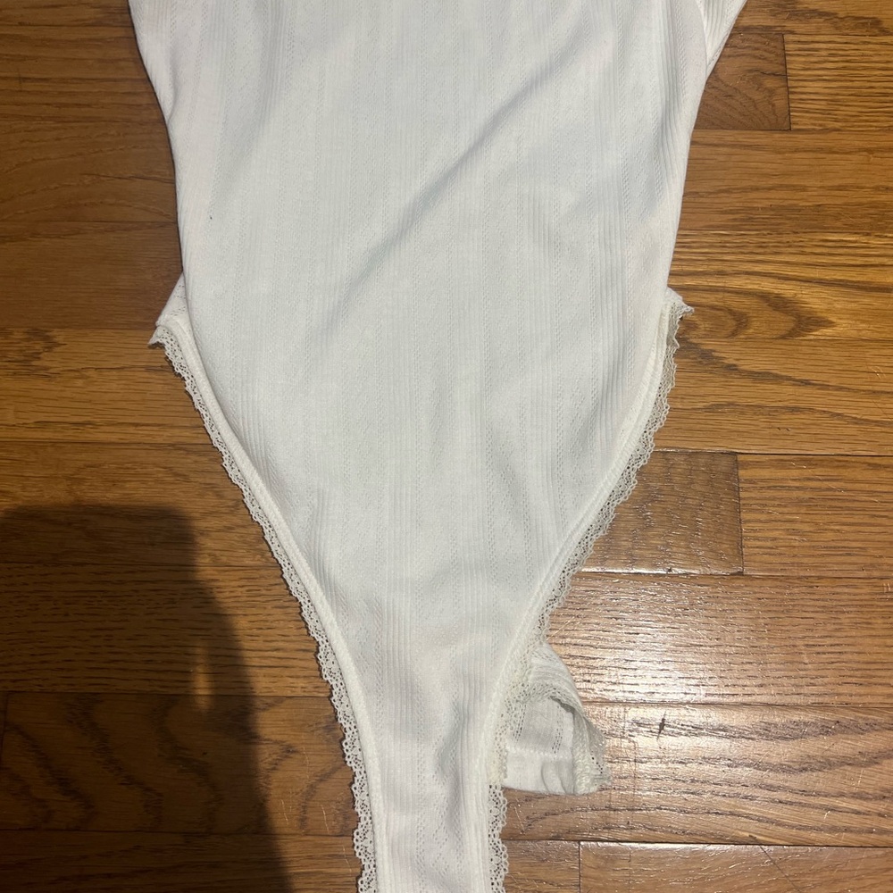 Edikted White Lace Bodysuit